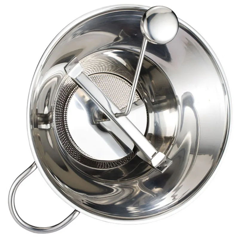 

304 Stainless Steel Mud Grinder Western Potatoes and Vegetables Manual Grinder Puree Grinders Stirrer Sauce Machine