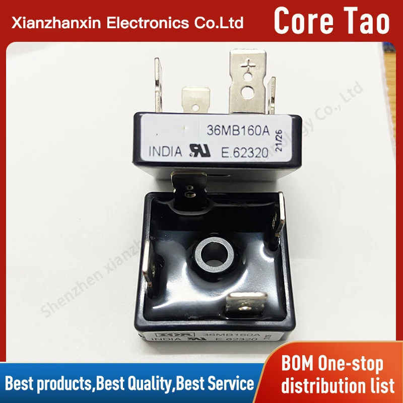 1pcs/lot 36MB160A 36MB160  IR36MB160A 36A 1600V Single-phase rectifier bridge
