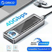 ORICO 40Gbps M.2 NVMe Enclosure USB4 SSD Externa Case PCIe4.0 Type C M2 Hard Disk House Compatible Thunderbolt 3/4 for Mac PC