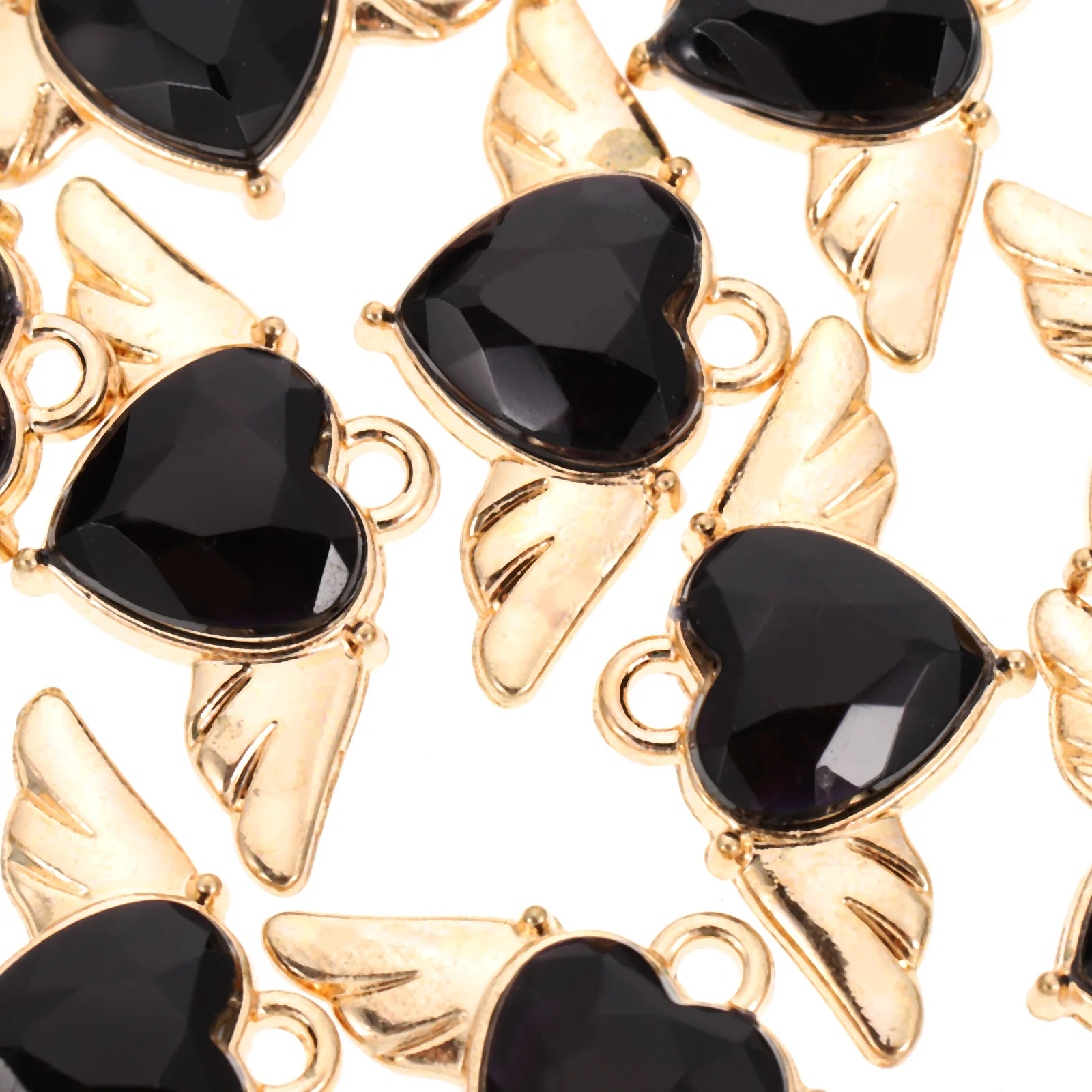 

10Pcs Diamond Charms Creative DIY Jewelry Making Supplies Necklace Pendant Bracelet Charm Bulk Retro Crafting