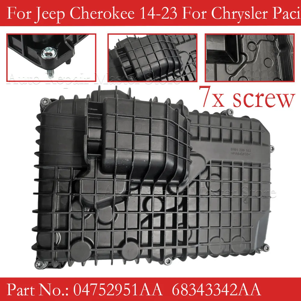 Transmission Oil Pan 2014-2023 For Jeep Cherokee Compass Commander 04752951AA 68343342AA 4752951AA 155250519