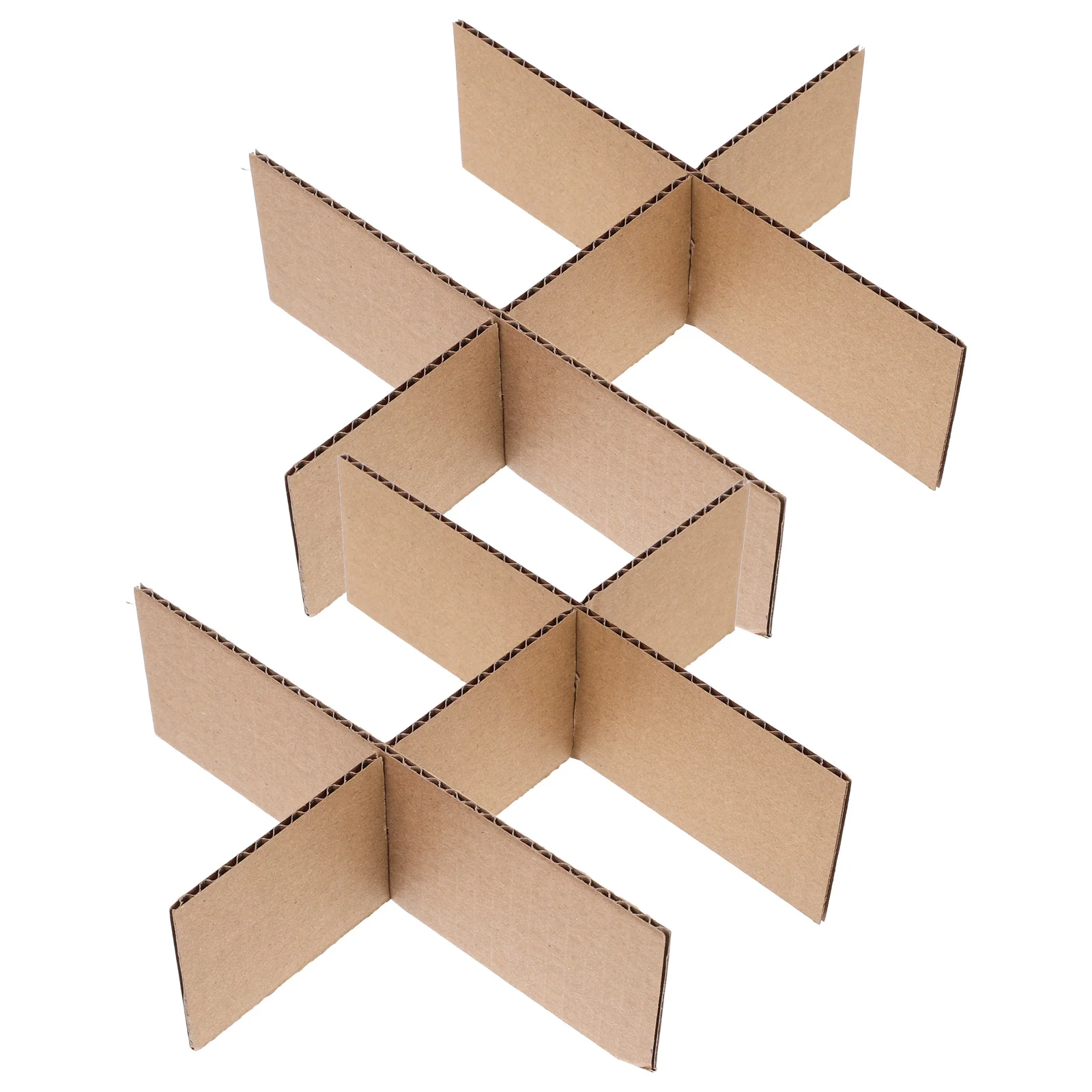 

2 Sets Fruit Carton Glass Dividers for Moving Boxes Partition Plate Shipping 2300X1950X620CM Packing Light Brown