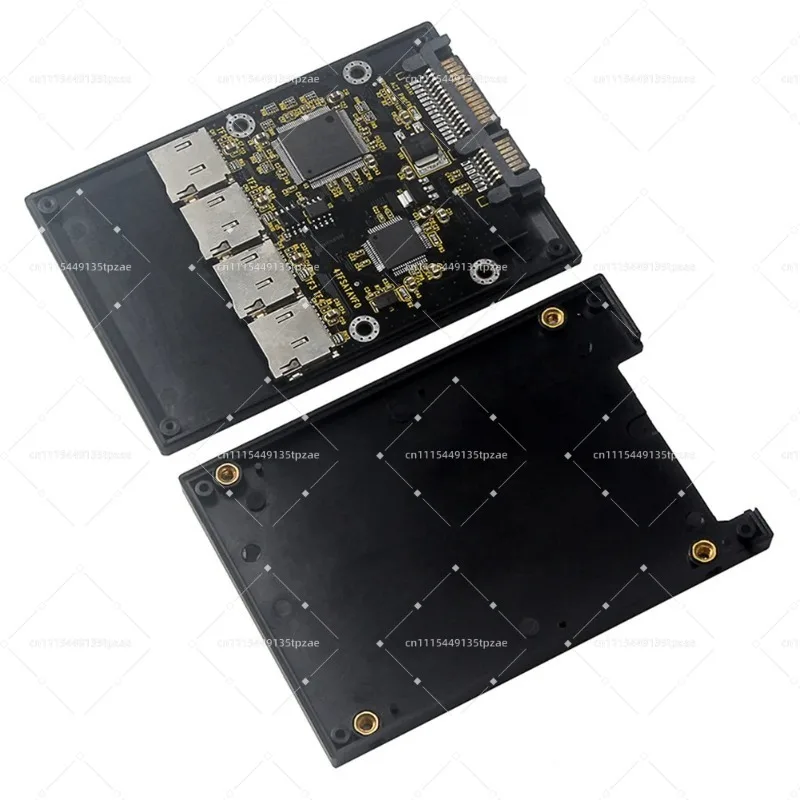 4 Slots Micro SD to SATA Converter Card 2.5-inch Size Storage Hardware Replacement Parts