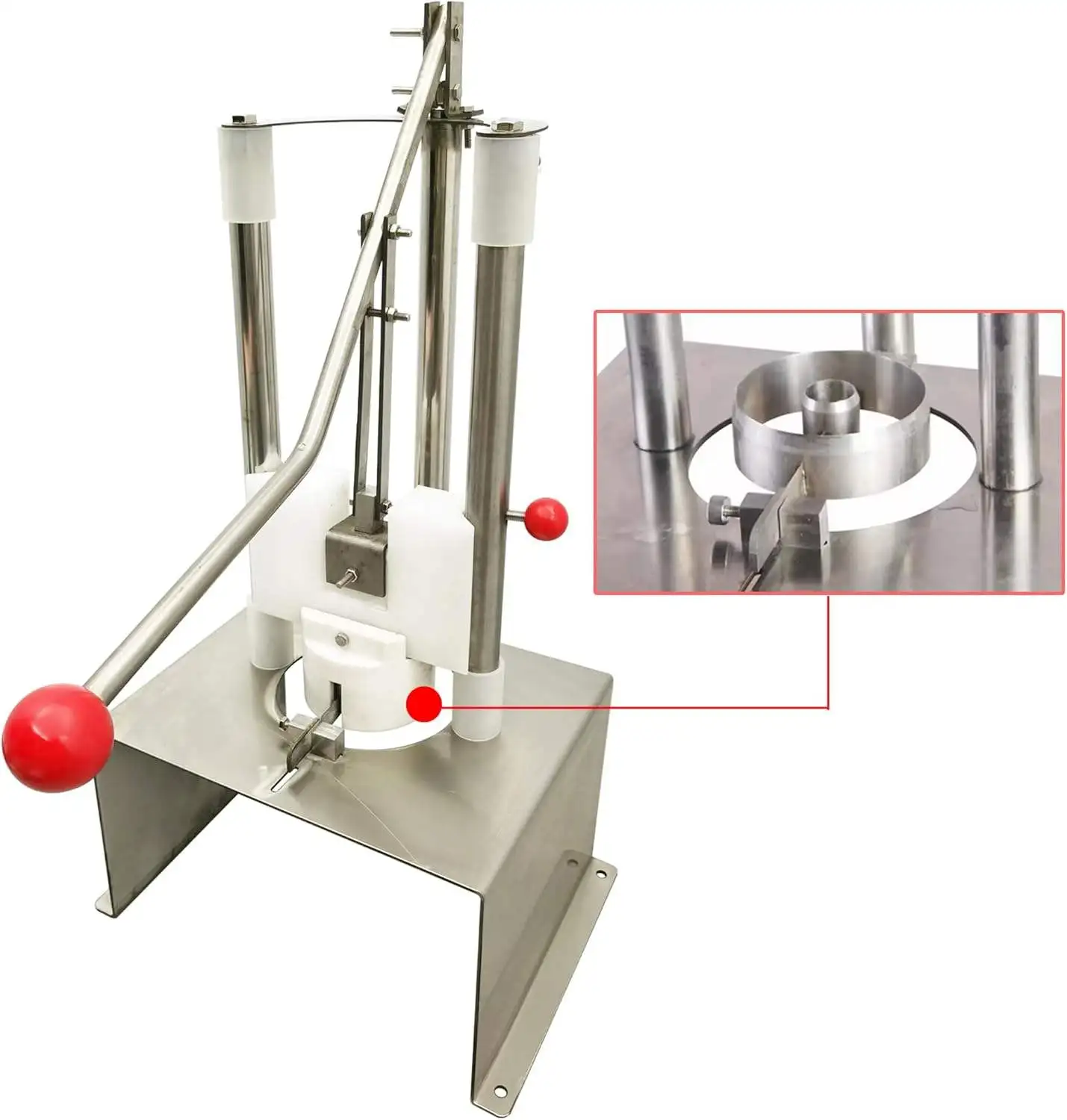 Manual 304 Stainless Steel Pineapple Corer Peeling Machine Pineapple Processing Machine Pineapple Slicing