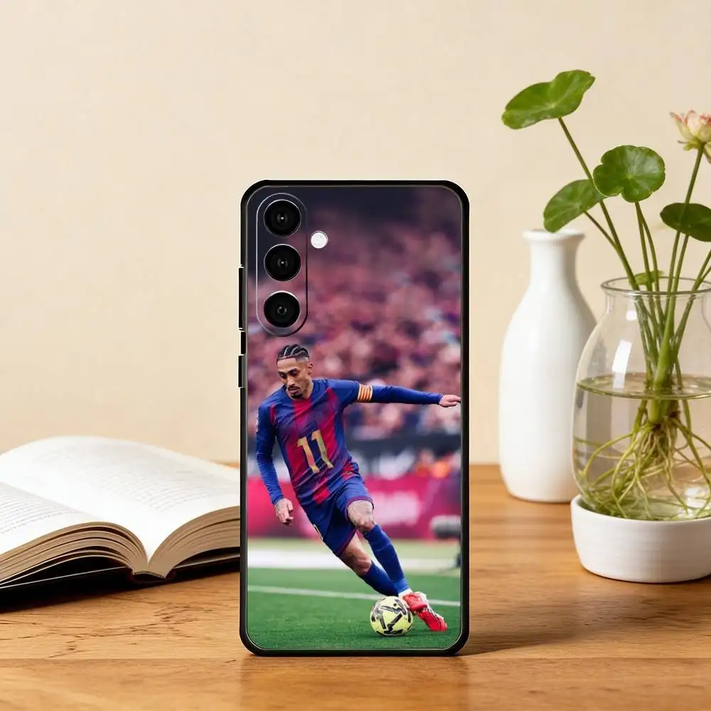 R-Raphinhas 11 Football Phone Case Black Silicone Soft For Samsung Galaxy A73,A72,A71,A70,A53,A52,A51