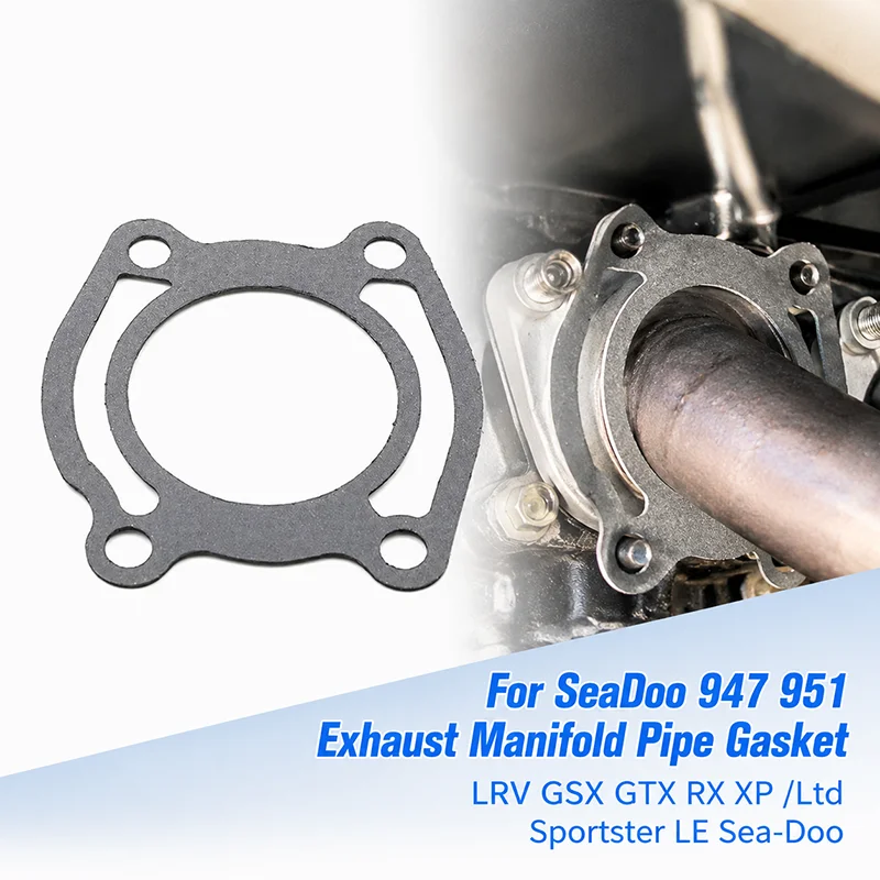 Exhaust Manifold Pipe Installation Base Gasket Kit for SeaDoo 947 951 LRV GSX GTX RX XP Ltd Sportster LE