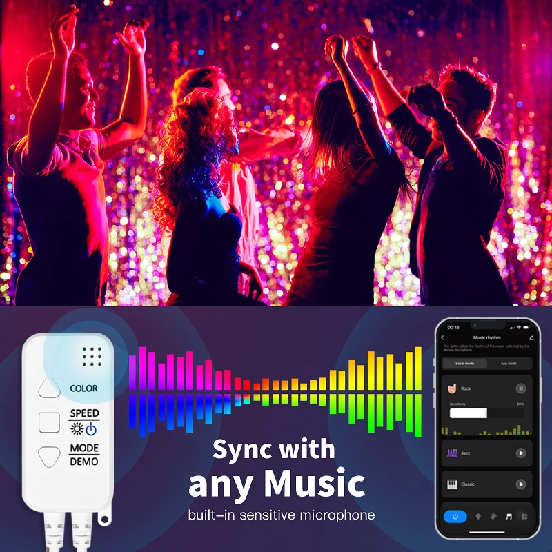 Tuya Smart WIFI RGBIC LED Strip Light Waterproof Outdoor RGB Lamp Music Sync APP Control for Alexa Google Home 10 15 20 30 40 M