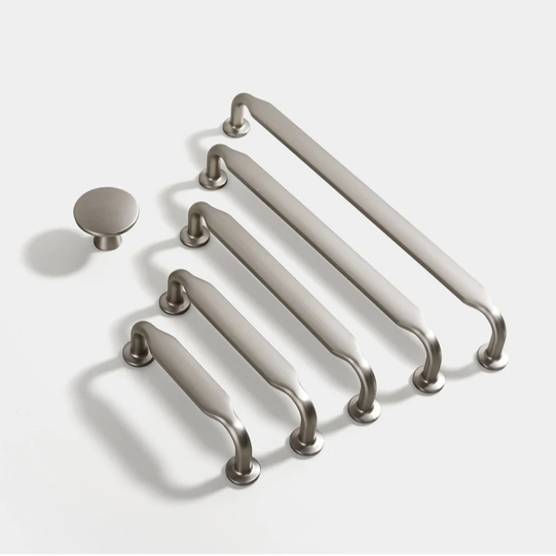 American Style Cabinet Door Handle Modern and Simple Wardrobe Door Handle Creative Zinc Alloy Cabinet Antique Drawer Handle
