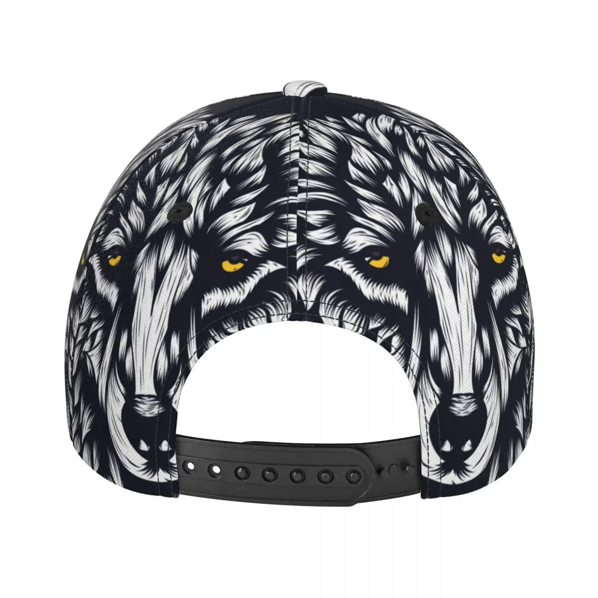 Baseball Cap Hat Hip Hop Cap Wolf Head In Line Style Sun Hat for Adult Men Women Hat