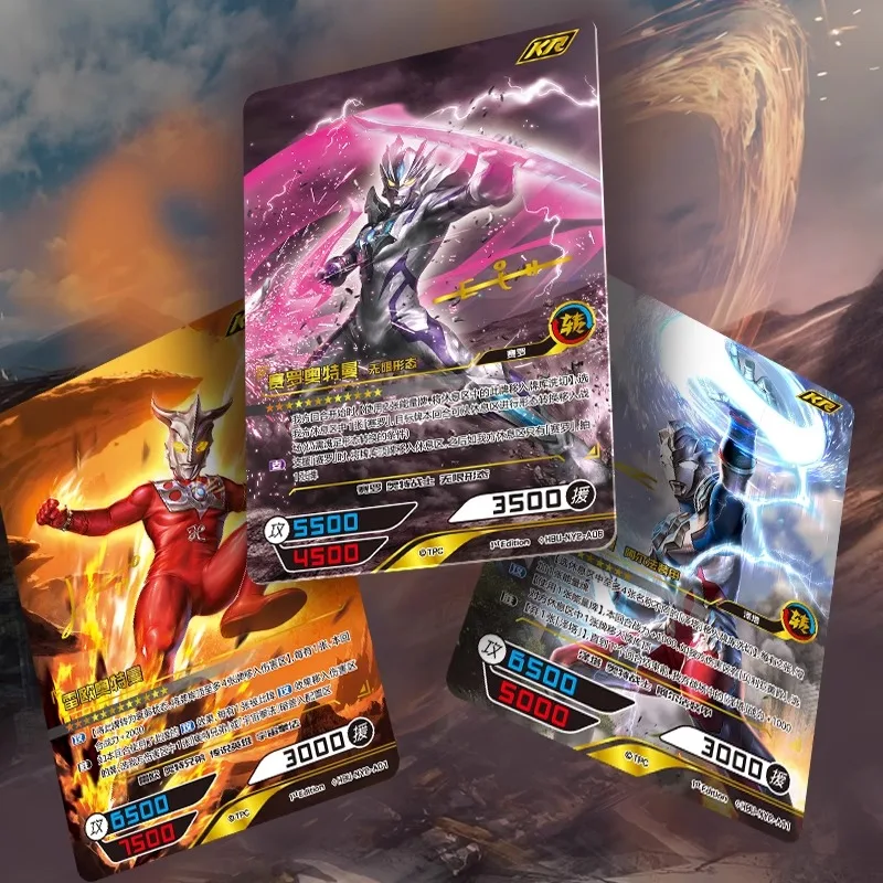 KAYOU Ultraman Card Hero Duel Annual Edition – KR Full-Star Battle Card Pack, offizielle Spielzeug-Sammelkarten, Weihnachtsgeschenke