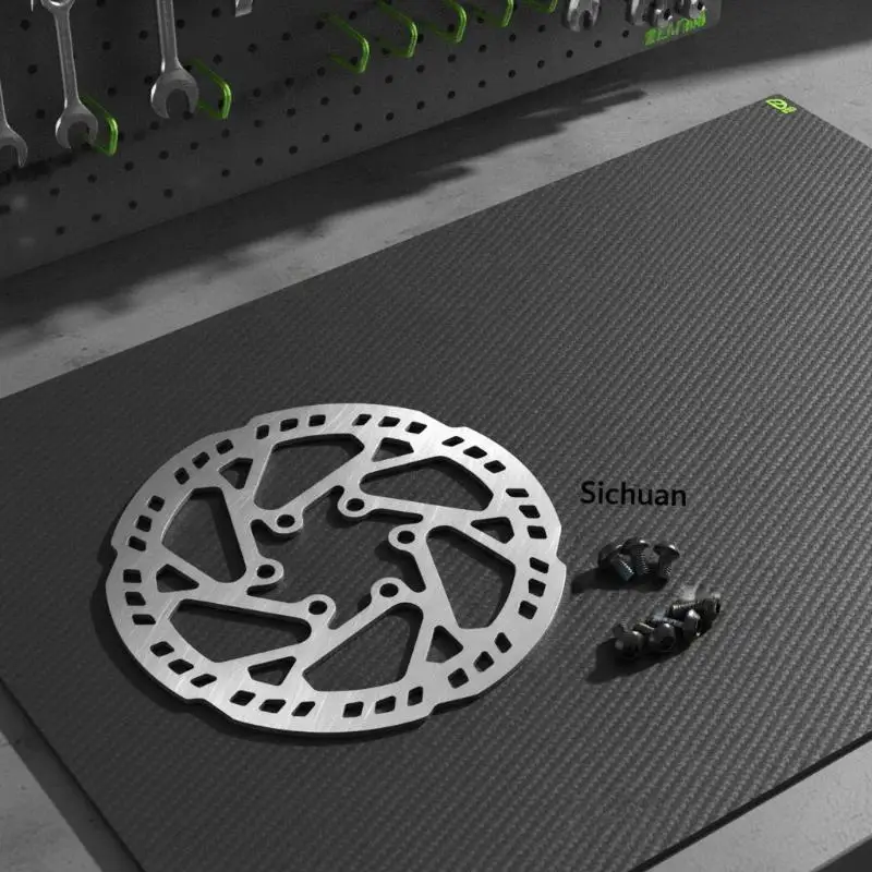 Electric Scooter Disc Brake Rotor 140mm 6 Holes Rust Free Heat Dissipation Replacement Accessory for All Weather E-Scooter Ridi