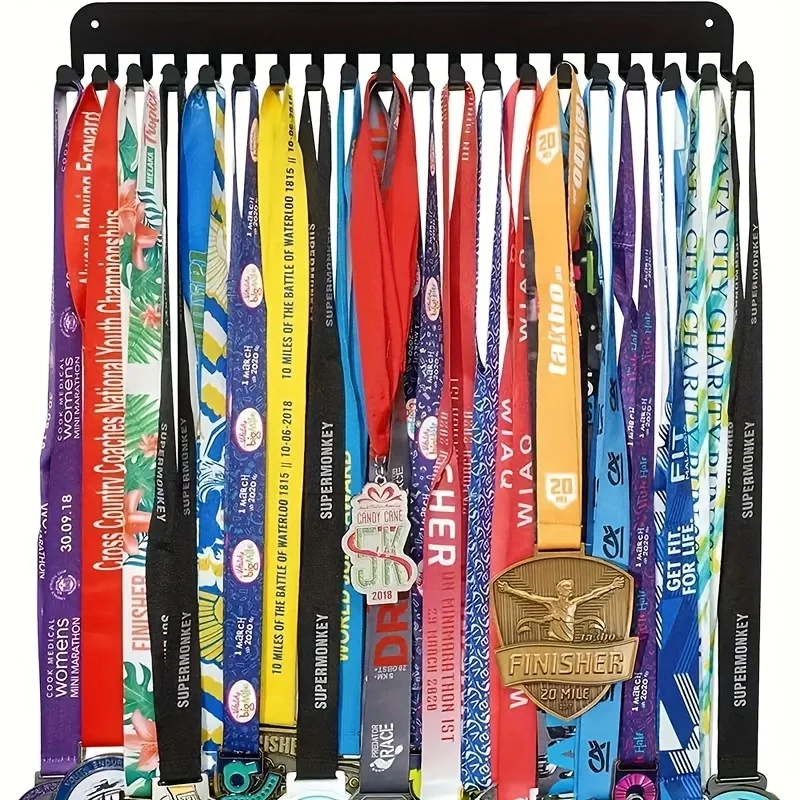1pc Ferrous Metal Medal Display Stand - Modern And Durable Design for Sports Medals, Awards And Collectibles, Easy Installation