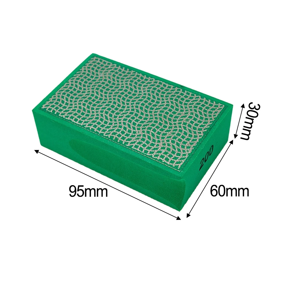 

1/4 шт. гальванический шлифовальный блок, ручные полировальные подушечки для плитки, стекла, камня, мрамора, гранита, обрезки, натирания, ручная шлифовка