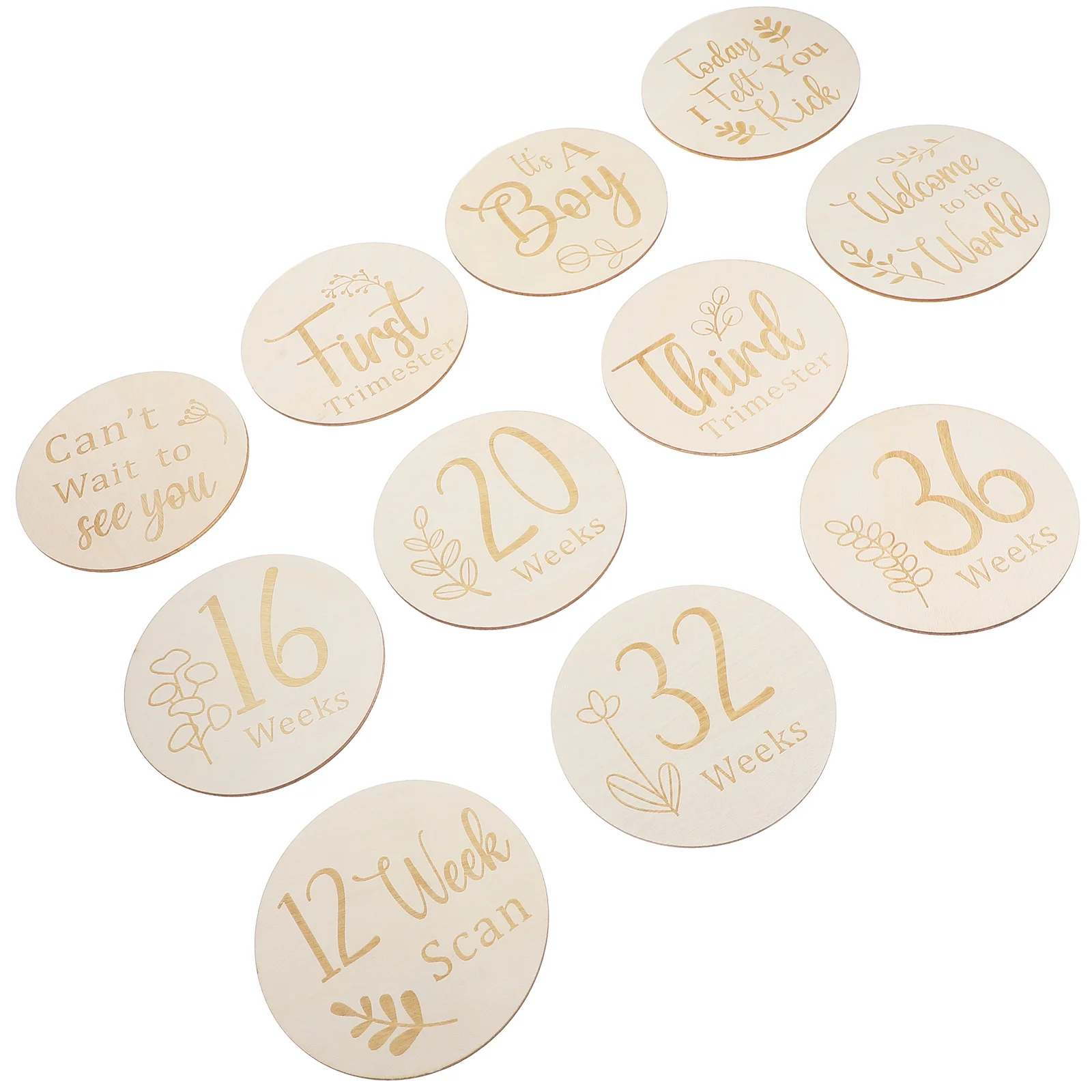 11 Pcs Milestone Blocks Pregnancy Milestones Journey Markers Weekly Sign Baby Items