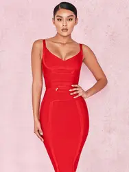 2025 riem bandage jurk mouwloze Olijfgroene Band Knielengte vrouwen Sexy Nieuwste Collectie Lace Up Bandage Jurk vestidos