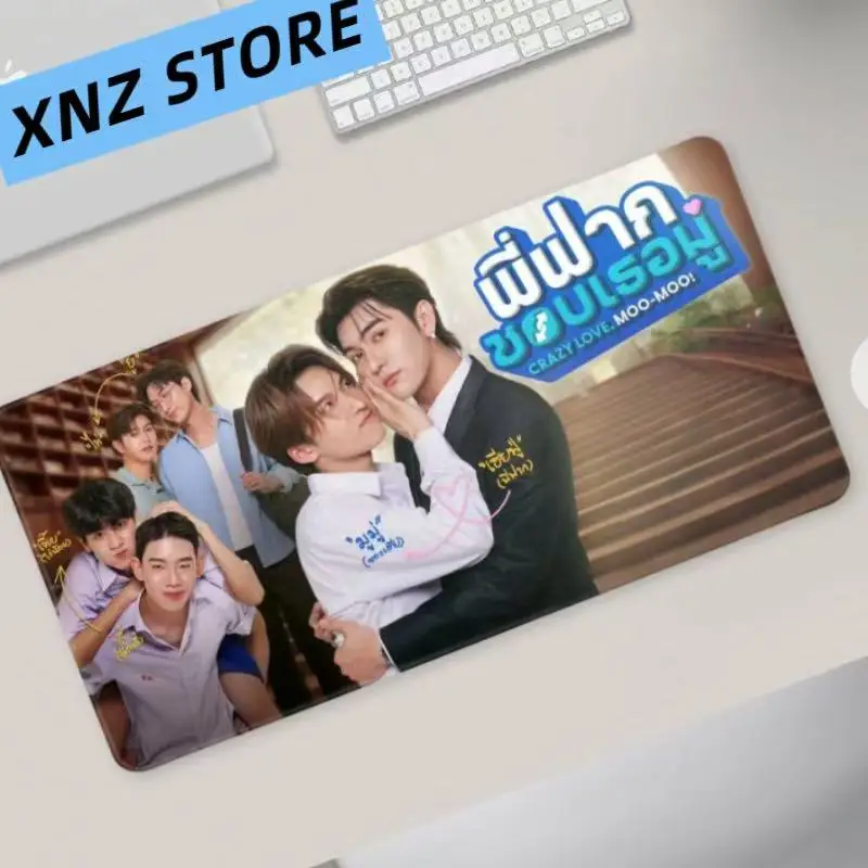 Bossnoeul Magazine Cover Thai TV Crazy Love MooMoo , The Boy Next World,  Love in The Air 30*60cm Mouse Pad Desk Mat Mug Blotter