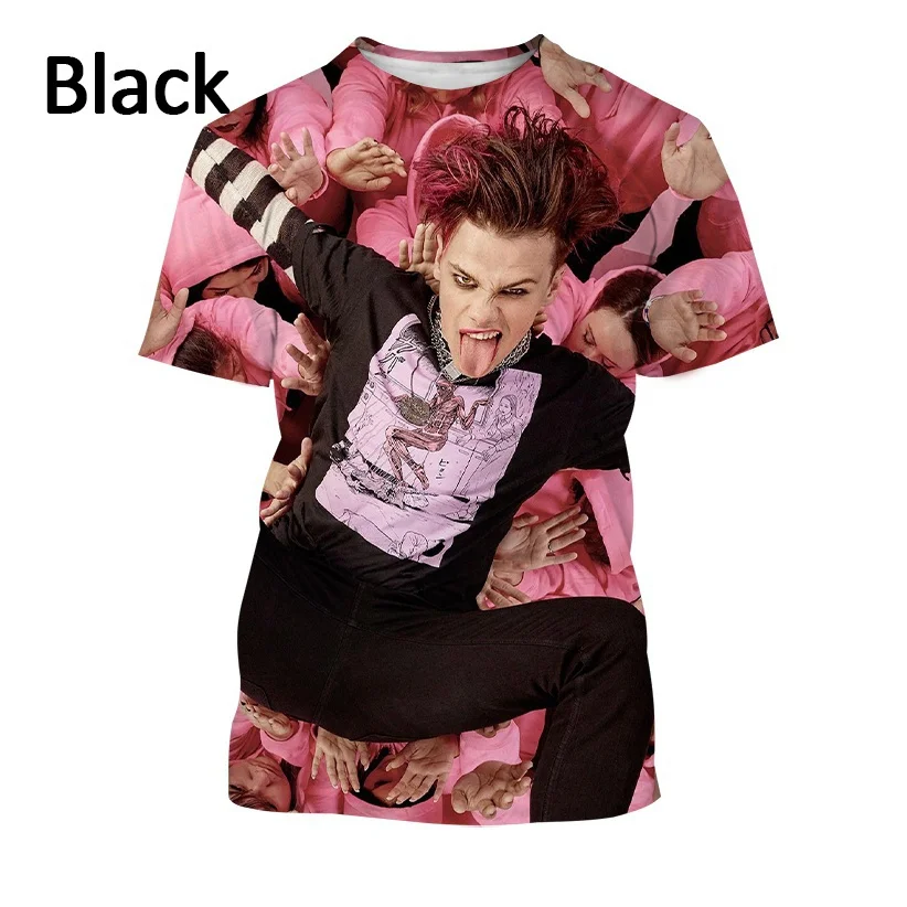 New Yungblud 3d Printed Hip-hop T-shirt Personality Singer Summer Round Neck Casual T-shirt Street Harajuku Oversized Tops