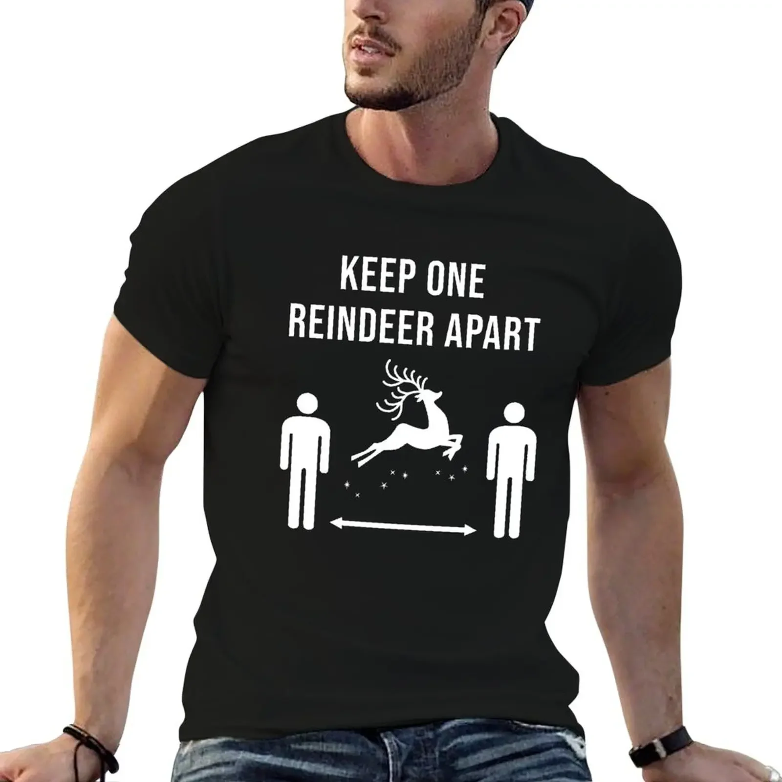 Keep One Reindeer Apart ; Funny Gift for Christmas Shirt T-Shirt cheap stuff cute clothes blanks slim fit t shirts for men