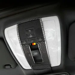 Carbon Fiber Car Reading Light Decorative Frame Sticker For Mercedes-Benz C Class W204 W212 Auto Interior Accessories