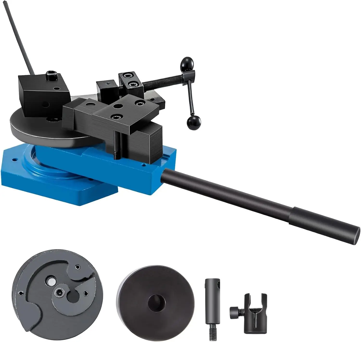 SBG-40 Manual Bender High-Hardened Steel Scroll Bender Combination of Scroll Radius and Angle Bending Universal Metal Rod Bender
