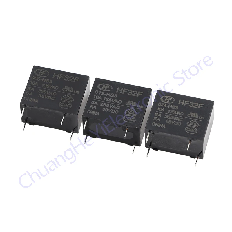 5PCS Original macro transmitter relay JZC HF 32F-G-005 012 024-HS3 HS 4 pin 5A 10A