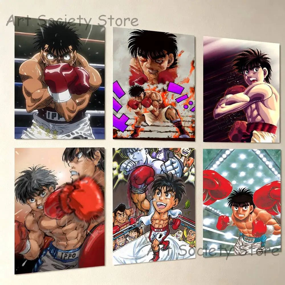 H-Hajime No I-Ippo Poster Multi-Purpose Wall Art for Living Room Bedroom Office Hallway Bar Home Decor Gift