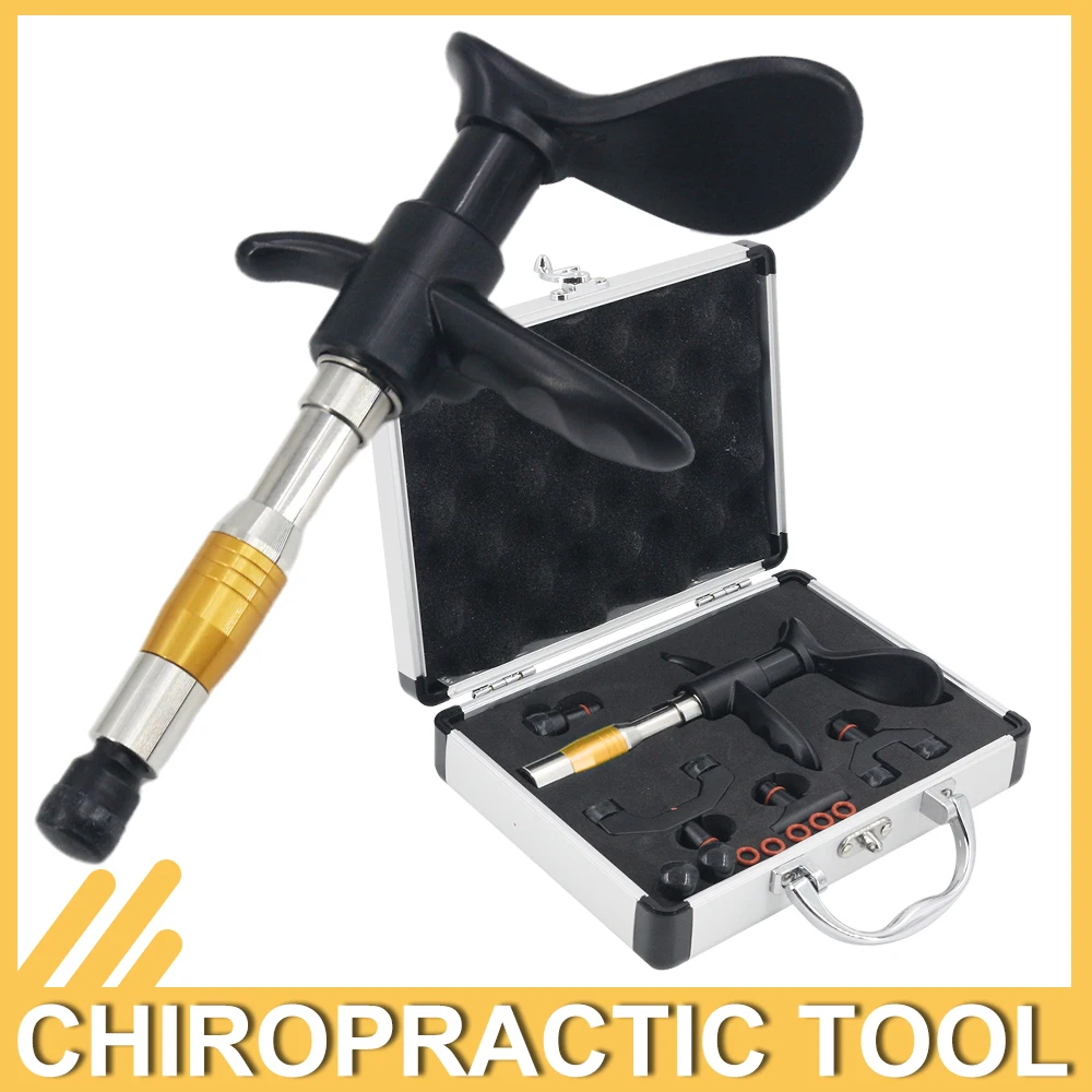 

Portable Chiropractic Adjusting Tool 6 Levels Manual Correction Therapy Machine Vertebration Pain Relief Neck Massager 4 Heads