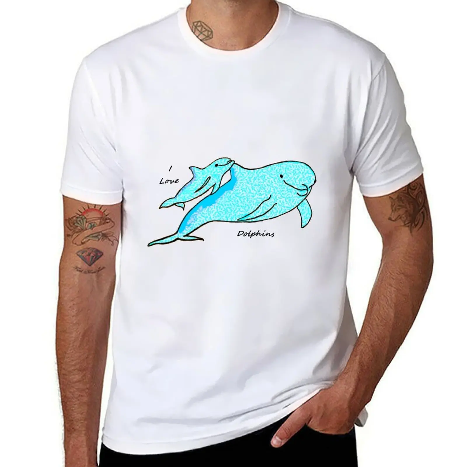 

man graphic t shirt Dolphins shirt T-Shirt man t plain
