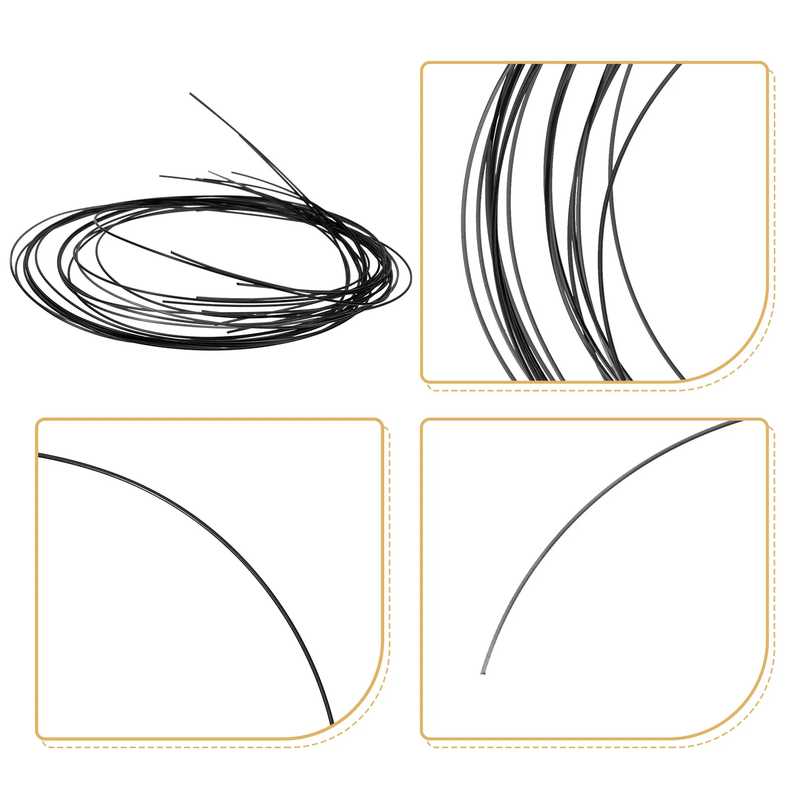 

Eyeglass Repair Thread Strong Anti-Deformation String for Semi-Rimless Glasses Easy Fix Solution for Broken Frames