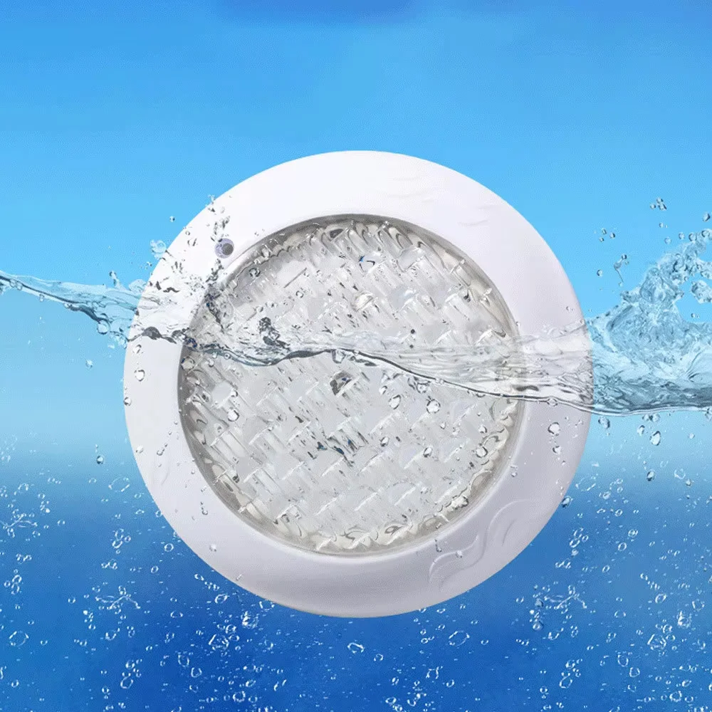 IP68 Waterproof LED Swimming Pool Light Ultra-Thin RGB Outdoor Wall-Mounted Colorful UnderWater Light Pond Piscina Luz Spotlight