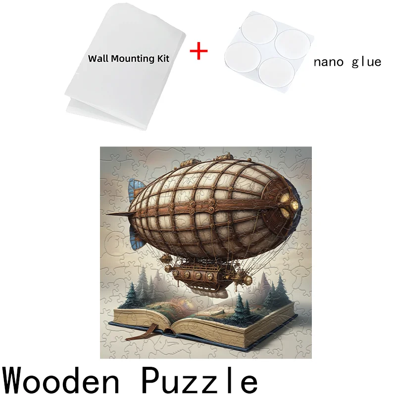 เกมปริศนาจิ๊กซอว์ไม้ลายสามมิติ ของเล่นคลายเครียด