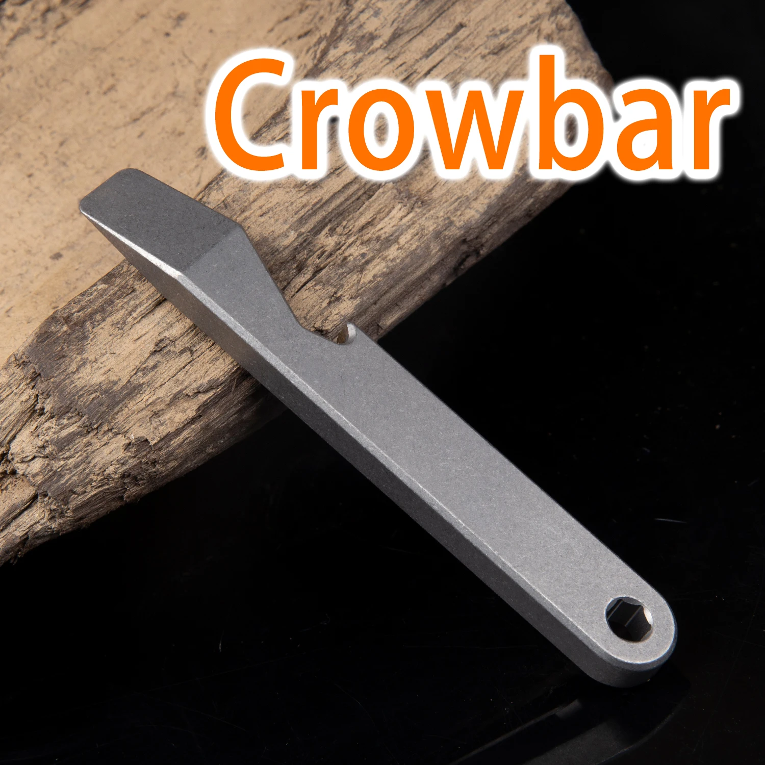 

1pc Titanium Alloy Multifunctional One Piece Pry Bar Outdoor Manual Tools Portable Bottle Opener High Quality EDC Tools