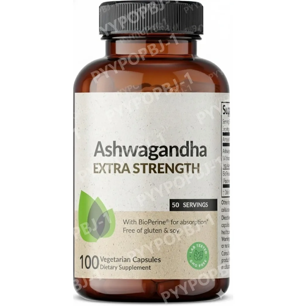 

Ашваганда Extra Strength для снятия стресса и улучшения настроения с BioPerine - формула без ГМО, 100 вегетарианских капсул