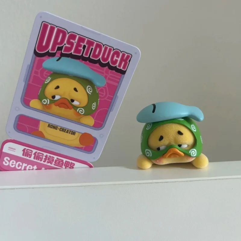 Echte Upsetduck Status Display Duck Serie Blind Box Handy Ornamente Figur Puppe Upsetduck Mystery Box Überraschung Geschenke