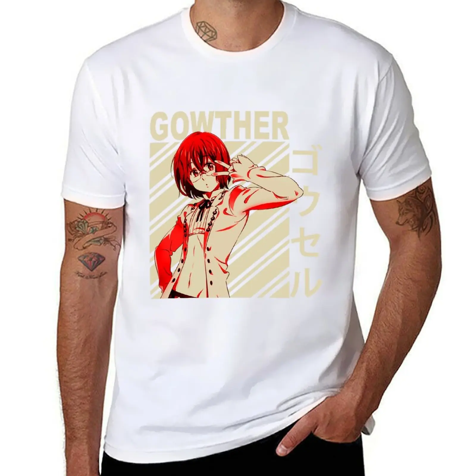 

Gowther - Vintage Art T-Shirt mens graphic t shirts printed t shirts for man T-Shirt
