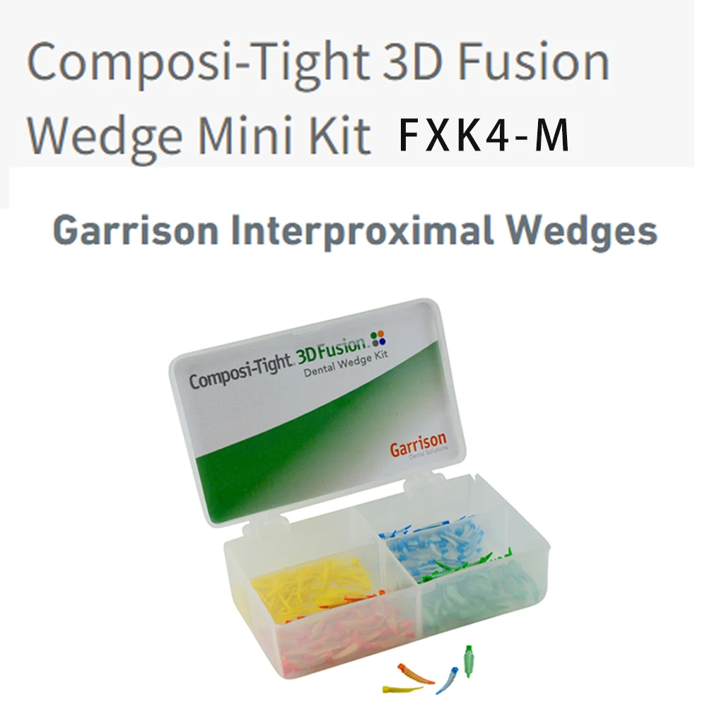 

Dental Garrison Wedges Interproximal Wedges Composi Tight 3D Fusion Mini Kit Matrix FXK4-M Dentistry Clinic Product Dentist Tool