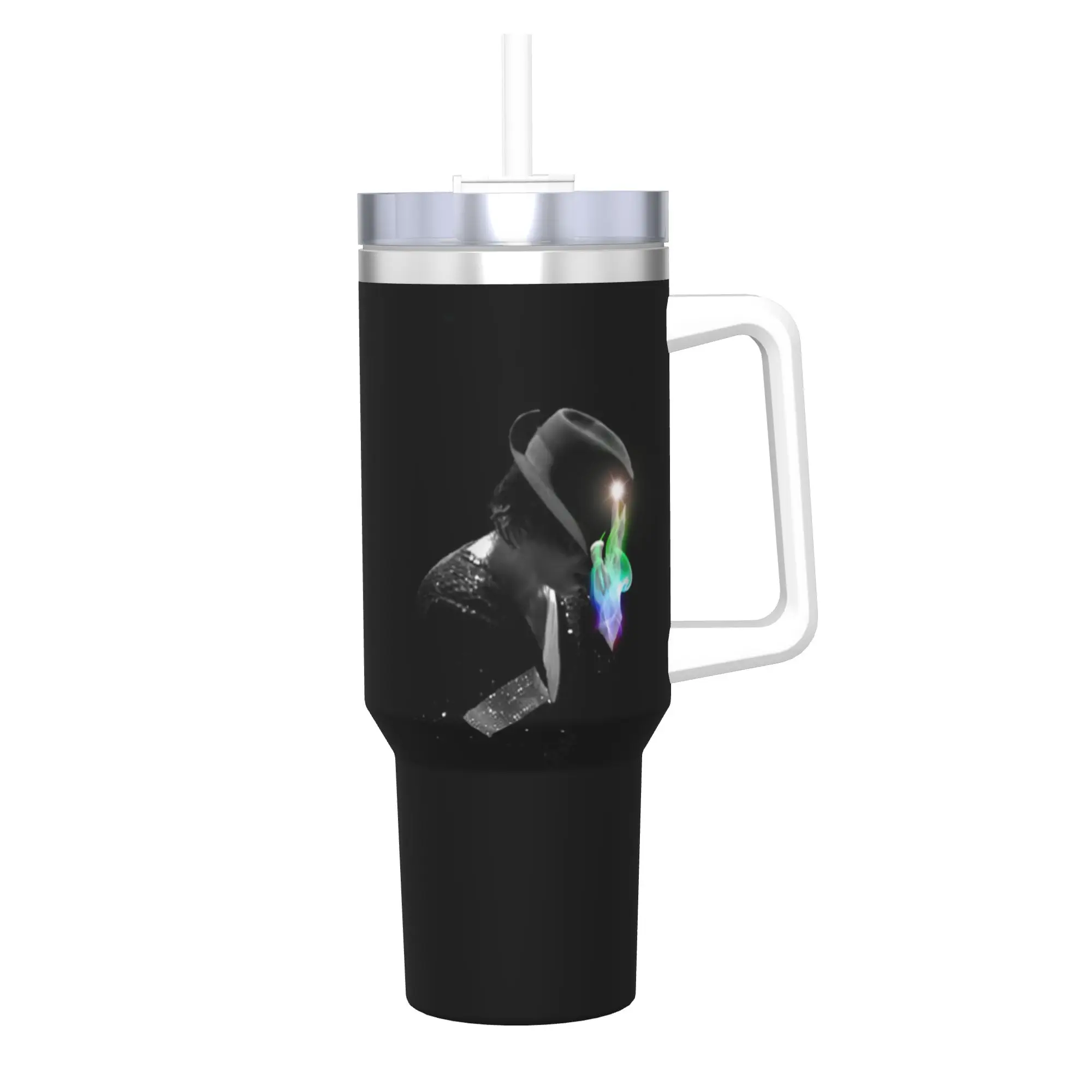 Stainless Steel Tumbler Michael Jackson Thermal Mug MJJ Pop Music Singer Portable Cold and Hot Car Mugs Camping Water Bottle