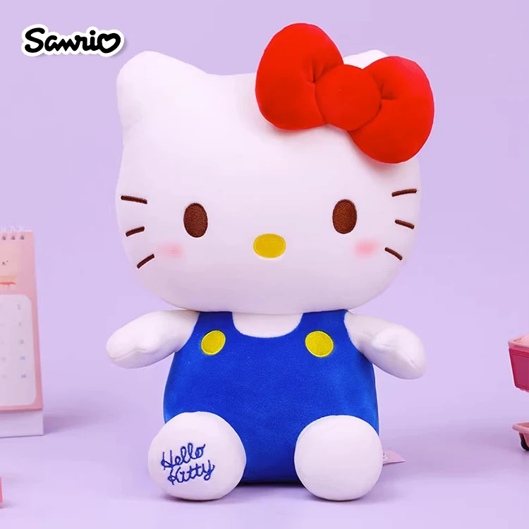 Sanrio Hello Kitty Kuromi Melody Cinnamoroll Stuffed Toys Cute Plush Toys Kawaii Baby Birthday Gifts Children Dolls For Girl Kid image 4