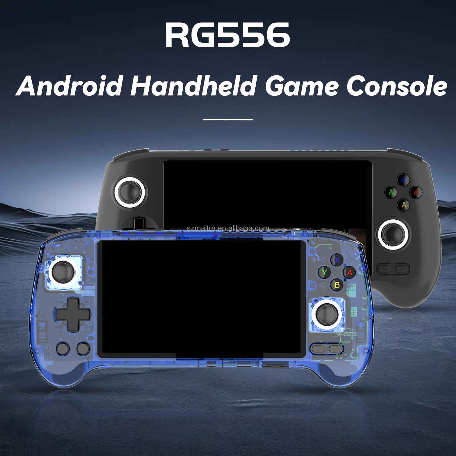 Latest Rg556 5.48-inch Amoled Touchscreen Android 13 Handheld Game Console with 5g Wifi Bluetooth Game Player