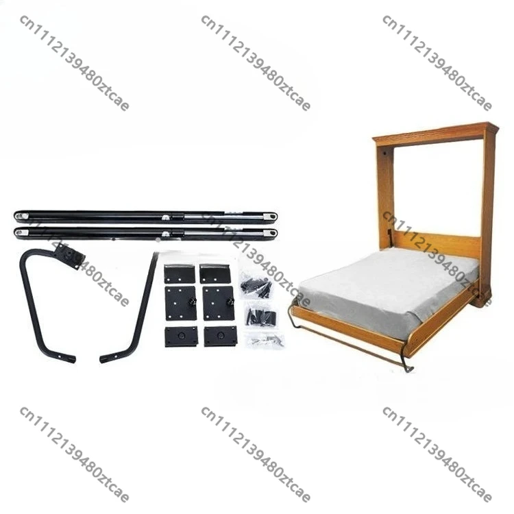 

Adjustable Wall Bed Hardware Kit, Modern Folding Cabinet Fitting Set for Queen Size Bedroom Hidden Wall Bed