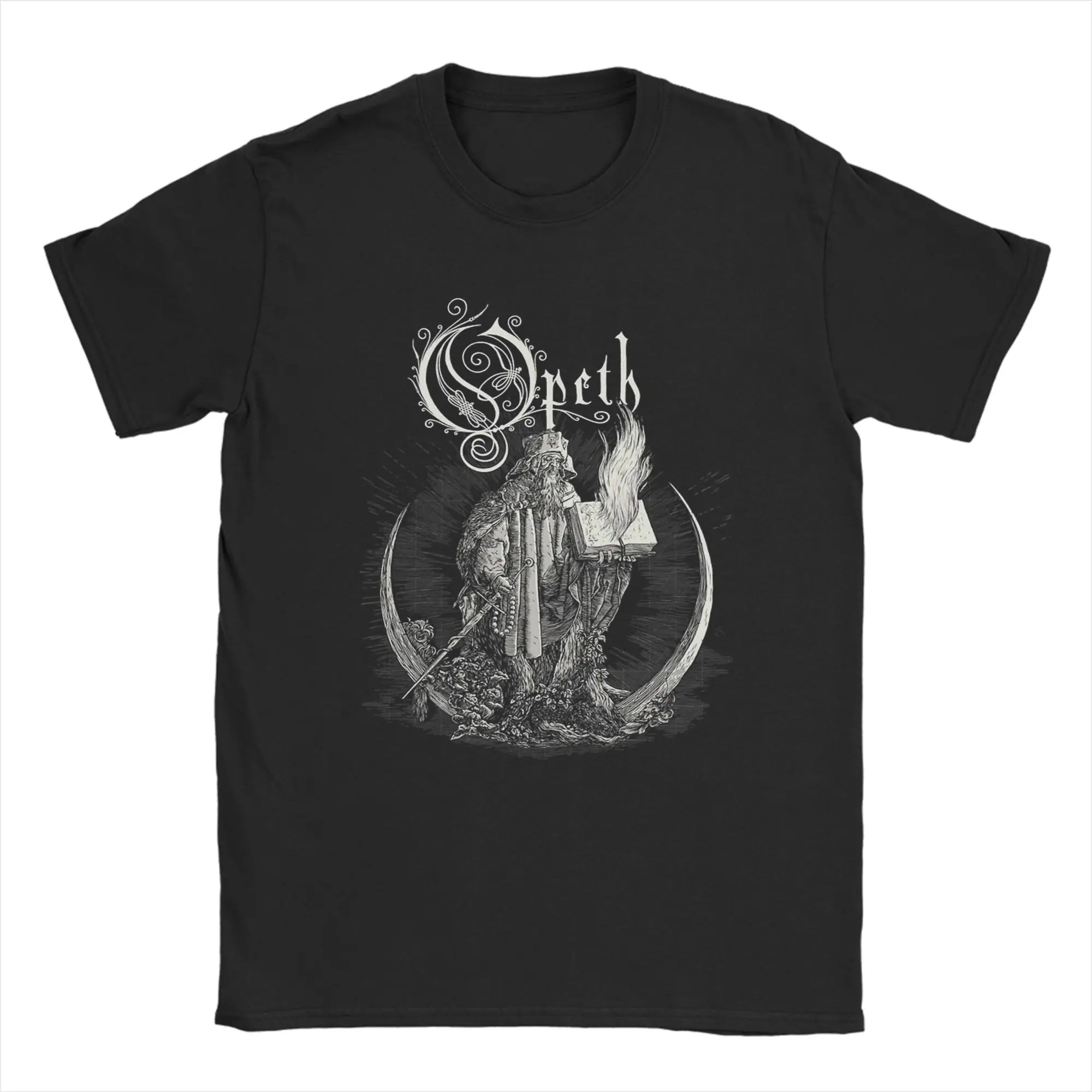 Men T Shirt Vintage Glass Bauble Ornament Set Heavy Metal Opeth Music T-Shirts Trendy Cool  Summer Tee Shirt Streetwear Tops