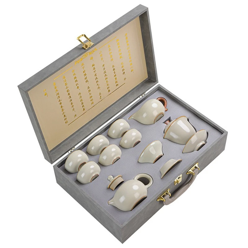 

Tea set Household teapot cover bowl tea office ceramic teacup tray complete set