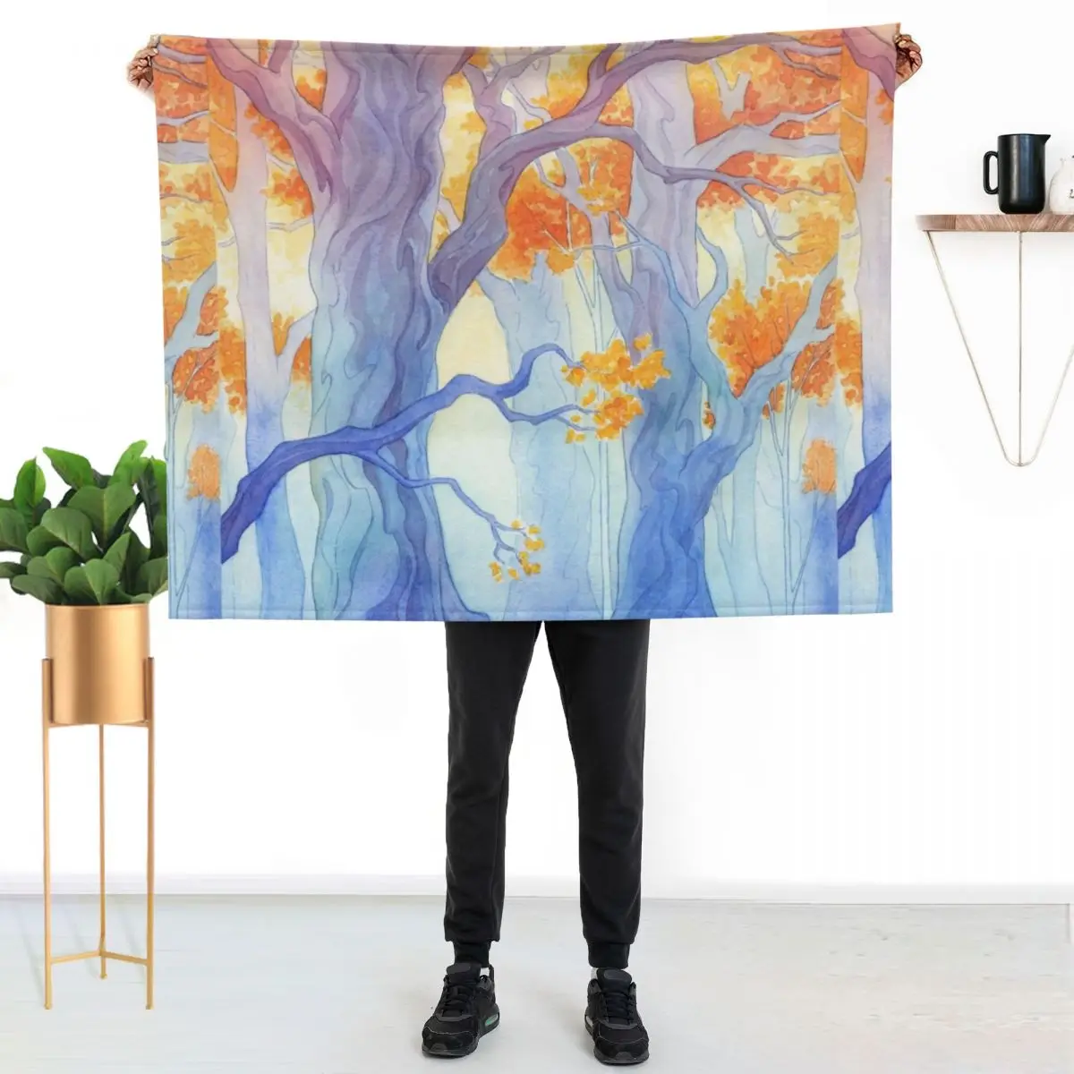 The Long Crossing Throw Blanket Hairy Designers Hair heavy to sleep manga For Decorative Sofa Blankets