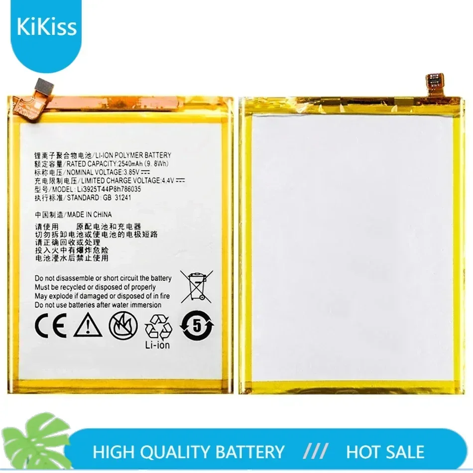 Mobile Phone Battery Li3925T44P8h786035 2540mAh For ZTE Blade V7 Z10 BA910 A910 A512 A506 Xiaoxian 4 BV0701 V7 Plus BV