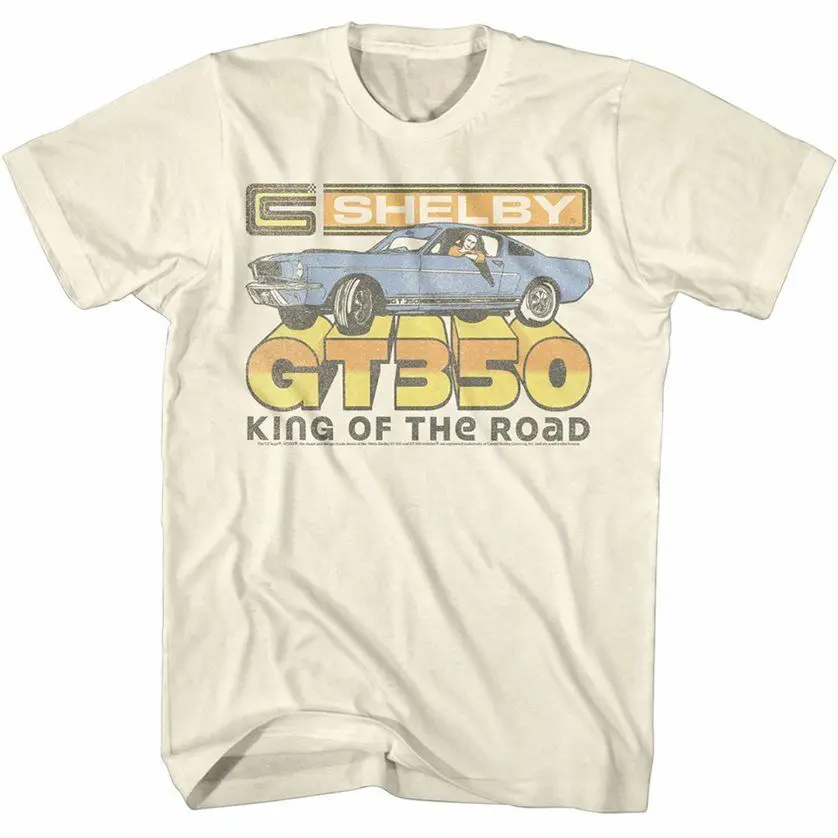 Carroll Shelby Gt350 King Of The Road Men'S T Shirt Mustang Muscle Car