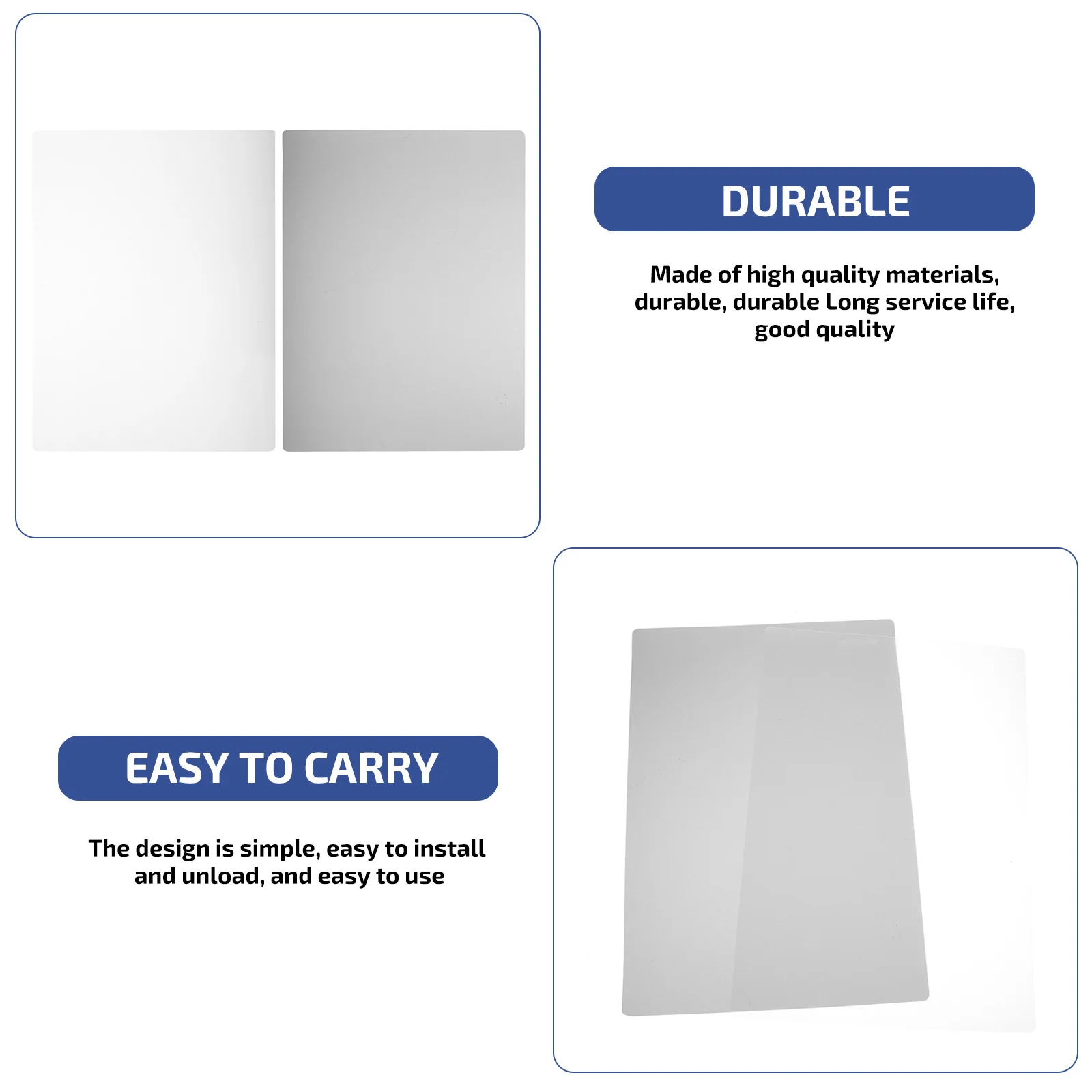 4pcs Writing Pads Smooth Surface For School Office Home Reusable Anti-Slip Students Writing Tools Stationery Supplies