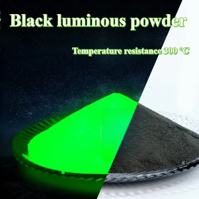 

1 кг 300 меш, новый черный светящийся порошок высокой яркости, печать на одежде, ремесла, литье под давлением, длительное действия, светящееся чернильное покрытие