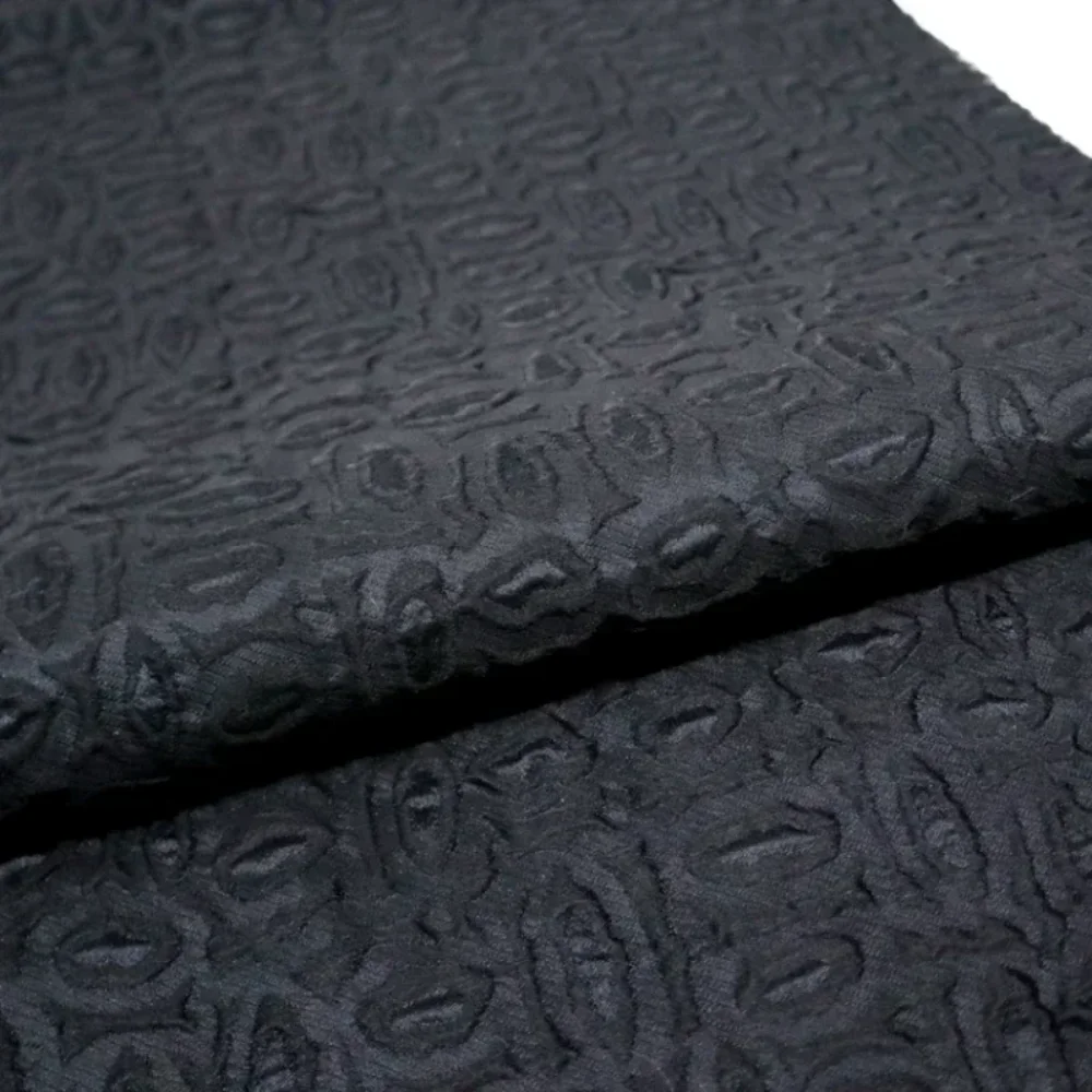 

Окрашенная в пряжу парчовая жаккардовая ткань с черными губами, костюм, куртка, модный европейский брендовый дизайн, шитье, оптовая продажа, материал, ткань