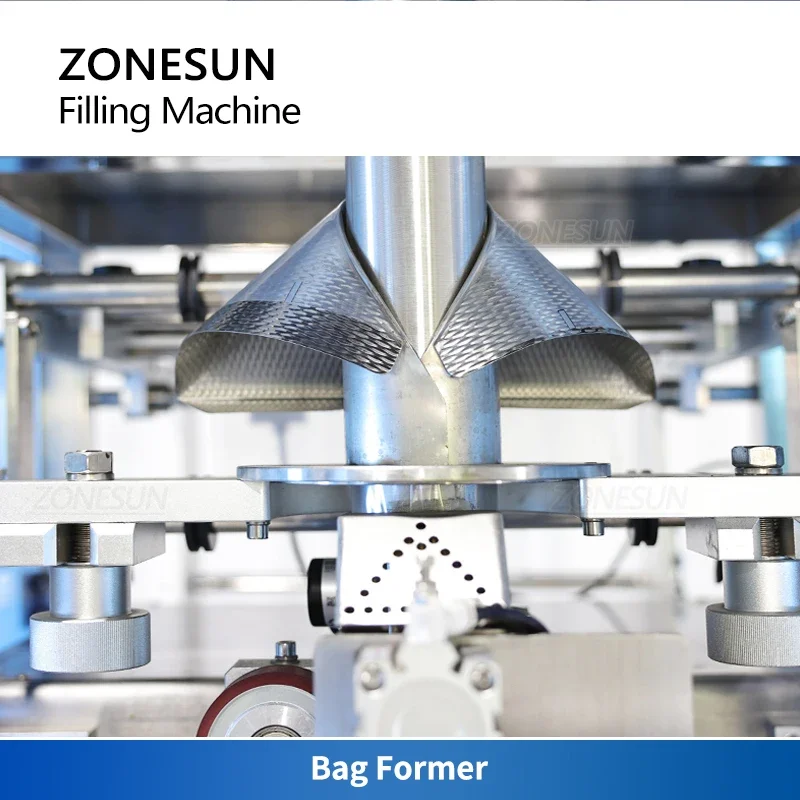 ZONESUN Liquid Packaging Machine Sachet Honey Chili Pasta Sauce Peanut Butter Packet Feeding Pump ZS-420GSY