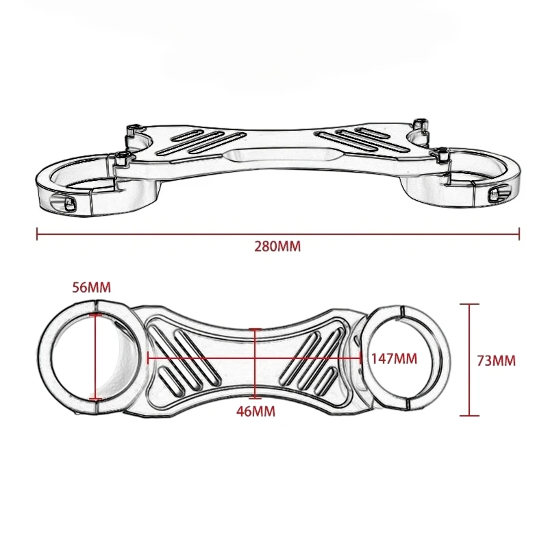 Motorcycle front and rear shock absorbers reinforced stability bracket CNC for Yamaha XMAX 300 250 XMAX300 XMAX250  2017-2023